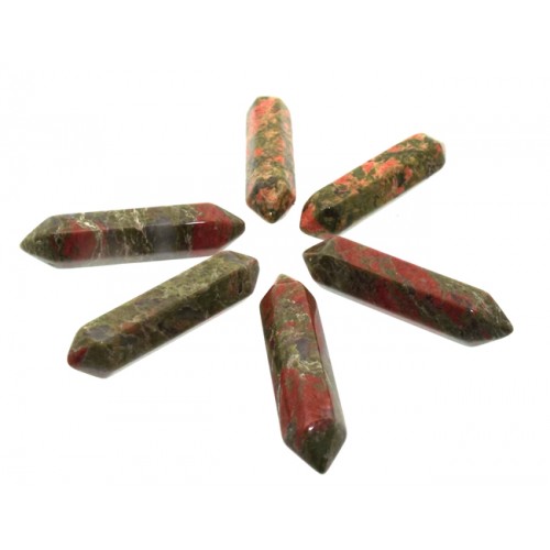 Unakite Crystal Double Terminated Mini Gemstone Wand